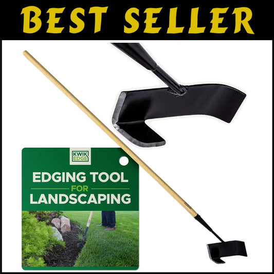 Professional-Grade Garden Edger with Dual Blades - Simple Manual Operation