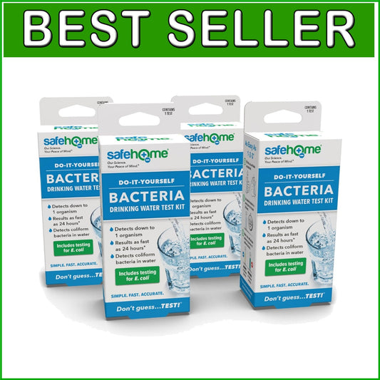 EPA Certified DIY Bacteria Test Kit - Fast Results in 24 Hours, 4 Count