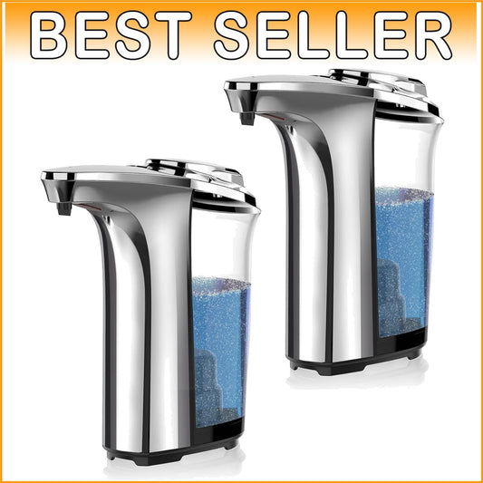 Sleek 17oz Touchless Soap Dispenser with Infrared Sensor - Waterproof Aluminum