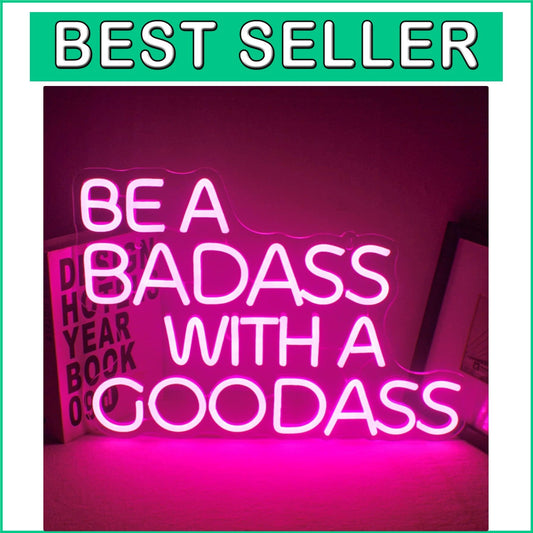 Durable and Stylish Rectangular Neon Sign: Fun Quote Neon Light for Parties