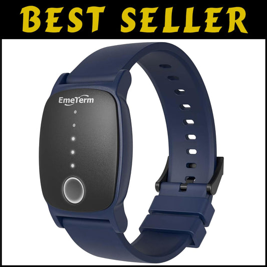 Explore Navy Blue Waterproof Anti-Nausea Wristband - Adjustable Intensity Relief