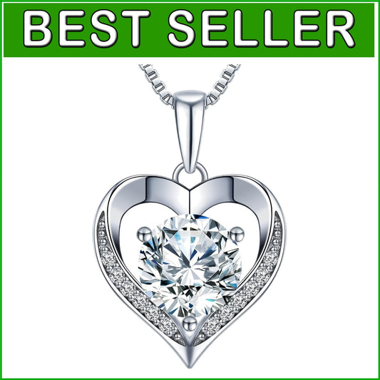 Engraved 'I LOVE YOU' Heart Pendant - Moissanite Jewelry for Special Occasions