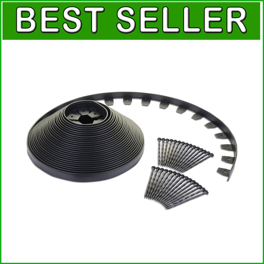 Eco-Friendly Heavy Duty No-Dig Edging Kit - 100ft for Beautiful Gardens