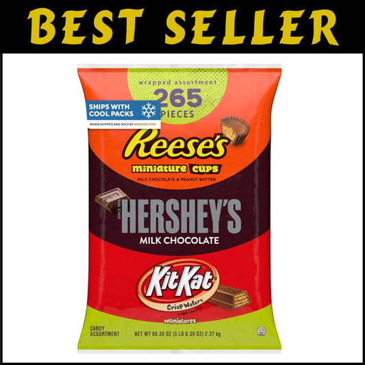 Delicious 80.39 oz Assorted KIT KAT & REESE'S for Every Occasion - 265 Treats