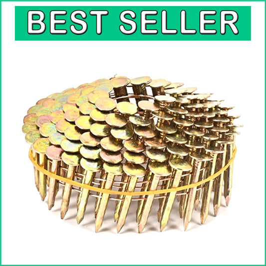 15° Round Head Coil Roofing Nails (3600 Count) for Durable Construction Projects