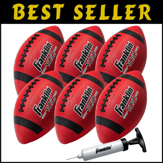 Grip-Rite Junior Footballs: Durable Outdoor Rubber Balls for Young Players