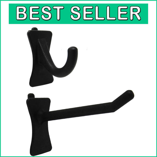 50 Count Matte Black Pegboard Hooks Kit with Patented Snap-Tite—Garage, Kitchen