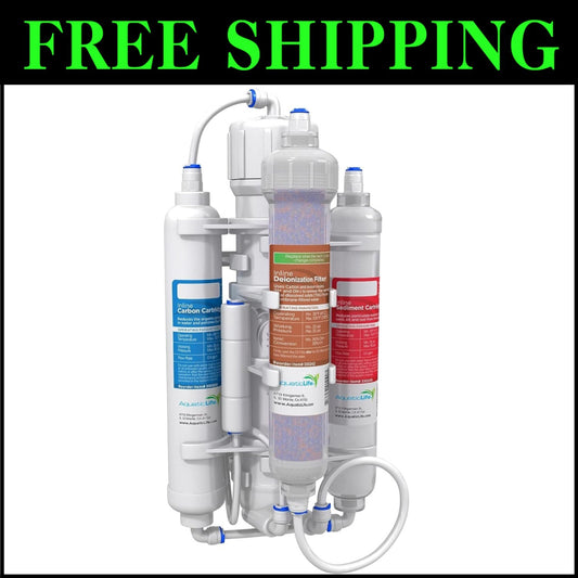 Advanced 4-Stage Reverse Osmosis System for Cleaner, Healthier Aquarium Water