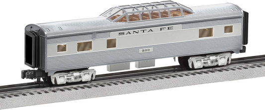 Collectible Santa Fe Vista Dome Car - Detailed O Gauge Train for Enthusiasts