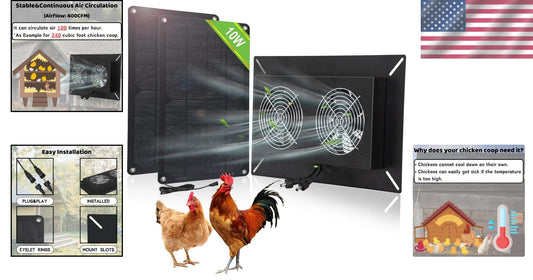 20W Solar-Powered Dual Metal Shell Exhaust Fan Kit for Sustainable Ventilation