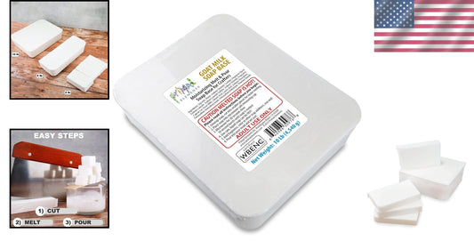 10 lb Goat Milk Soap Base - DIY Melt and Pour Glycerin for Fun Family Activities