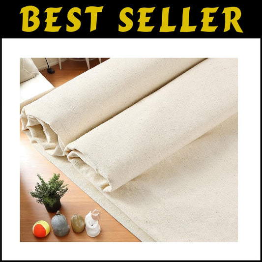 Versatile 25 Yards Natural Cotton Muslin Fabric - Ideal for Quilting & Draping