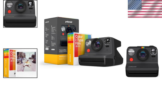 Eco-Friendly Now 2nd Generation i-Type Camera + Film Bundle - Capture Moments!