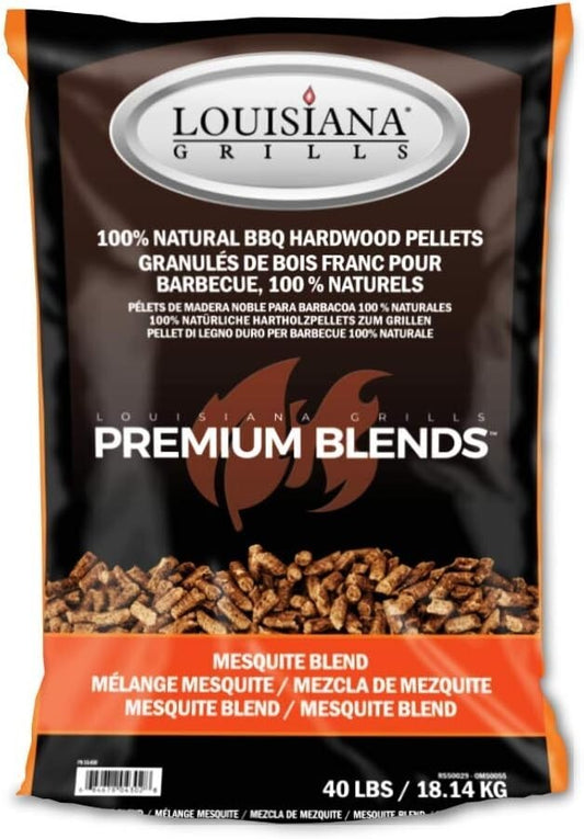 40-Pound Texas Mesquite Grill Pellets - Perfect for Smoky Tex-Mex Cooking