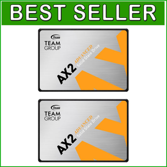 AX2 512GB SATA III SSD 2-Pack – High-Speed, Reliable Performance with 530 MB/s