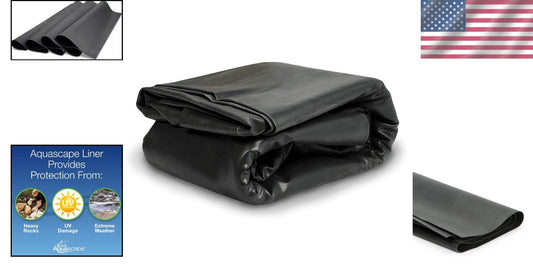 5x15 Feet Fish-Safe Pond Liner - Superior UV Resistance and Stretchable Design