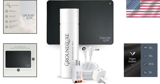 American-Owned Grounding Mat with Thick Vegan Surface - Wellness Anywhere You Go