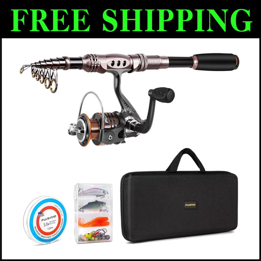 All-in-One Fishing Kit: Telescopic Rod, Reel & Accessories for Seamless Fishing