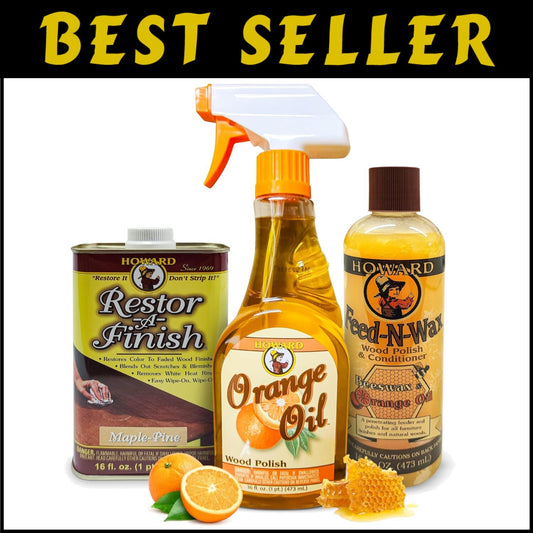 Complete Mahogany Wood Restoration Kit - High-Gloss Finish for Furniture