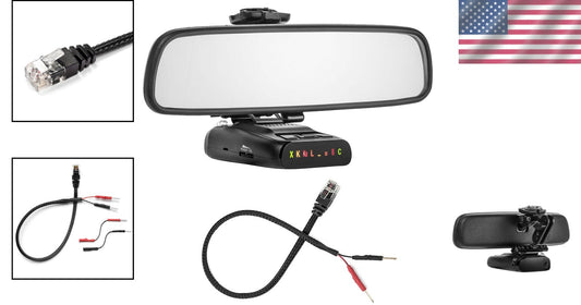 Professional Mirror Mount + Power Wire Compatible with Uniden Radar Models
