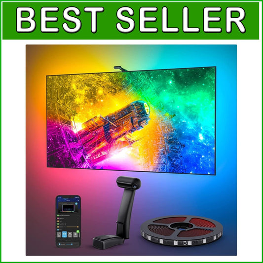 Color-Changing TV LED Backlight: 11.8ft Wi-Fi Smart Strip with Music Sync