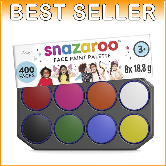 High-Quality 8-Color Face Paint Palette - Non-Toxic & Easy to Remove with Soap