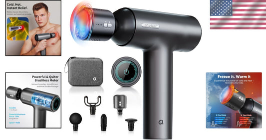 Battery-Powered Massage Gun with Touch Screen - Perfect for Muscle Recovery