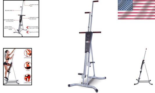 2.0 Vertical Climber: Compact Exercise Machine for Full Body Low-Impact Workouts