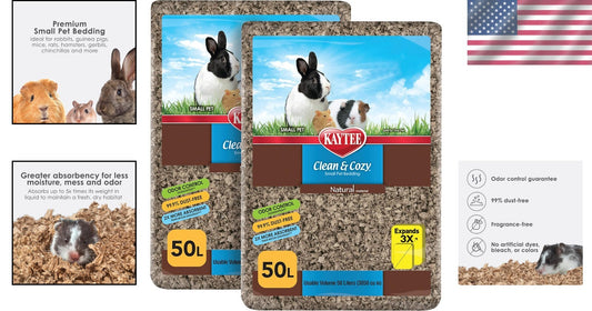 Odor Control Eco-Friendly Bedding for Small Animals - 100 Liters of Comfort