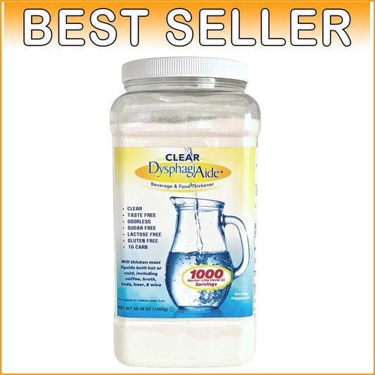 Economical Instant Thickener for Liquids – 1000 Servings, Non-GMO, Gluten-Free