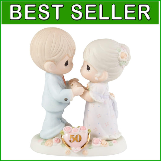 Beautiful Matte Finish Bisque Porcelain Figurine - 50th Anniversary Keepsake