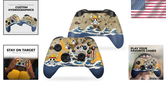 Custom Wireless Xbox Controller with Hydro-Dip Printing for Unique Gaming Style
