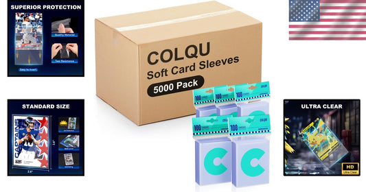 5000 Clear Penny Card Sleeves - Ultimate Protection for Trading Card Collectors