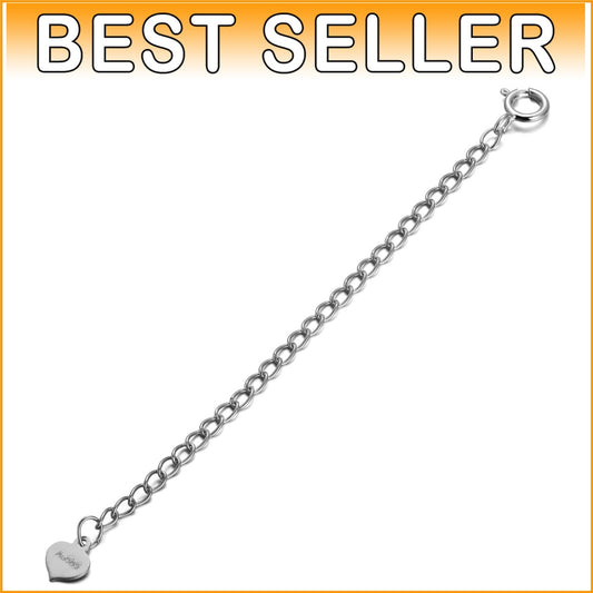 Adjustable 3 Inch Solid Gold Chain Extender - Ideal for Necklaces & Bracelets