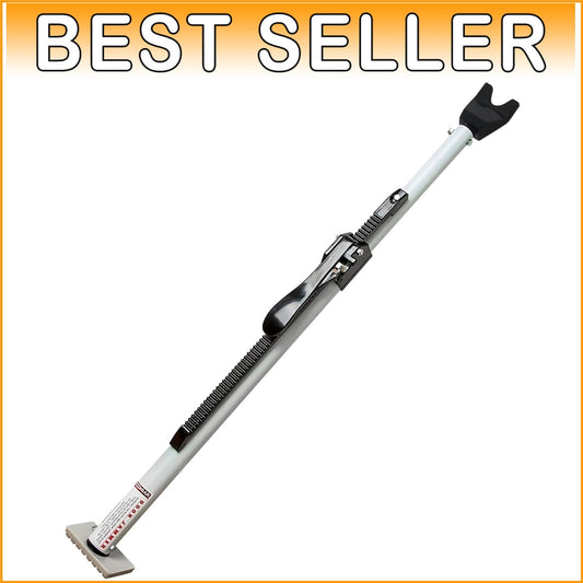 Adjustable Door Security Bar - Stylish Powder-Coated Alloy Steel for Home Safety