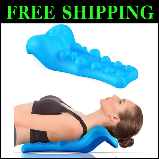 C-Shape Neck and Shoulder Relaxer with Massage Point - Relax Anytime, Anywhere