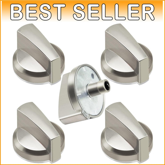 5-Pack GE Compatible Gas Cooktop Knobs - Easy Installation & Durable Design