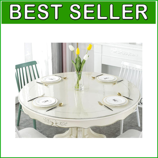 Crystal Clear 45" Round Table Protector - Heavy-Duty Protection for Any Surface