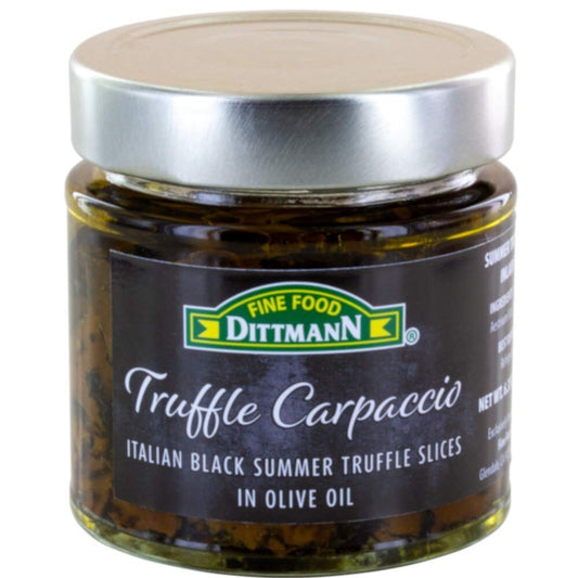 Artisanal Black Summer Truffle Carpaccio in Olive Oil - 6.35oz Culinary Gem