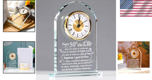 Beautiful 50-Year Keepsake Clock - Timeless Gift for Birthdays & Anniversaries