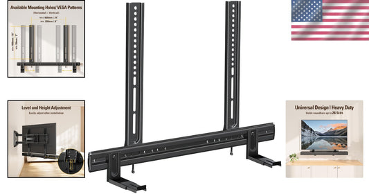 Adjustable Soundbar Mount for Most Brands, Space-Saving Design for Smart Homes