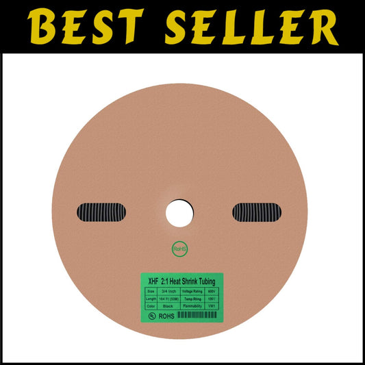 CSA Certified 164 FT Black Heat Shrink Tubes for Safe Electrical Applications