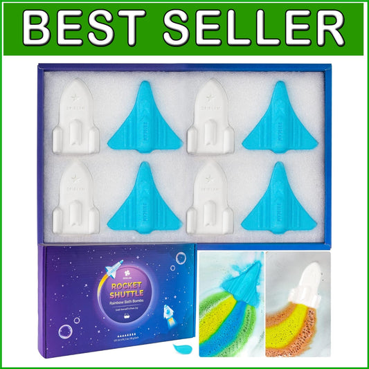 Galactic 8 Pack Bath Bombs - Organic, Colorful Fun for Kids & Toddler Bathing