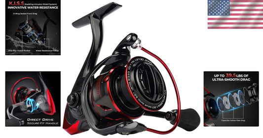 Carbon Fiber Fishing Reel - 39.5 LBs Max Drag & 10+1 SS Bearings for All Anglers
