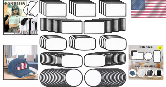 150 Pieces Iron-On DIY Sublimation Patches - Customizable Fun for All Ages