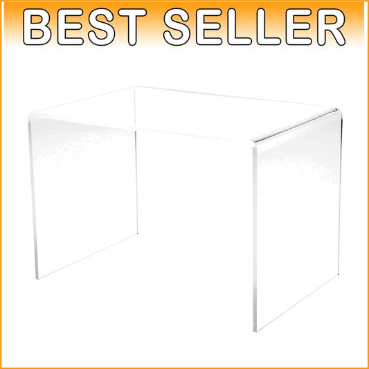 Sophisticated Acrylic Pedestal Riser, 9"H x 13.5"W for Artifacts & Collectibles