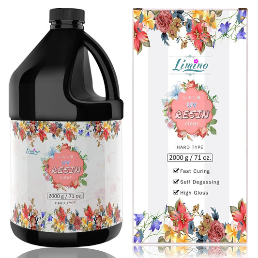 Fast-Curing UV Resin - Non-Toxic 2000g for Jewelry Making & Craft Projects