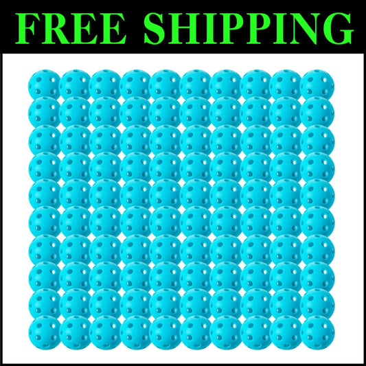 X-26 USAPA Approved Indoor Pickleballs - Durable EVA - 100 Pack for Tournaments