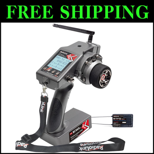 2.4GHz Radio Controller with Telemetry and Dual-Rate Control for 30 Models