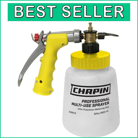 Professional 32 Ounce Hose-End Sprayer with 16 Mixing Ratios – Ideal for Gardens